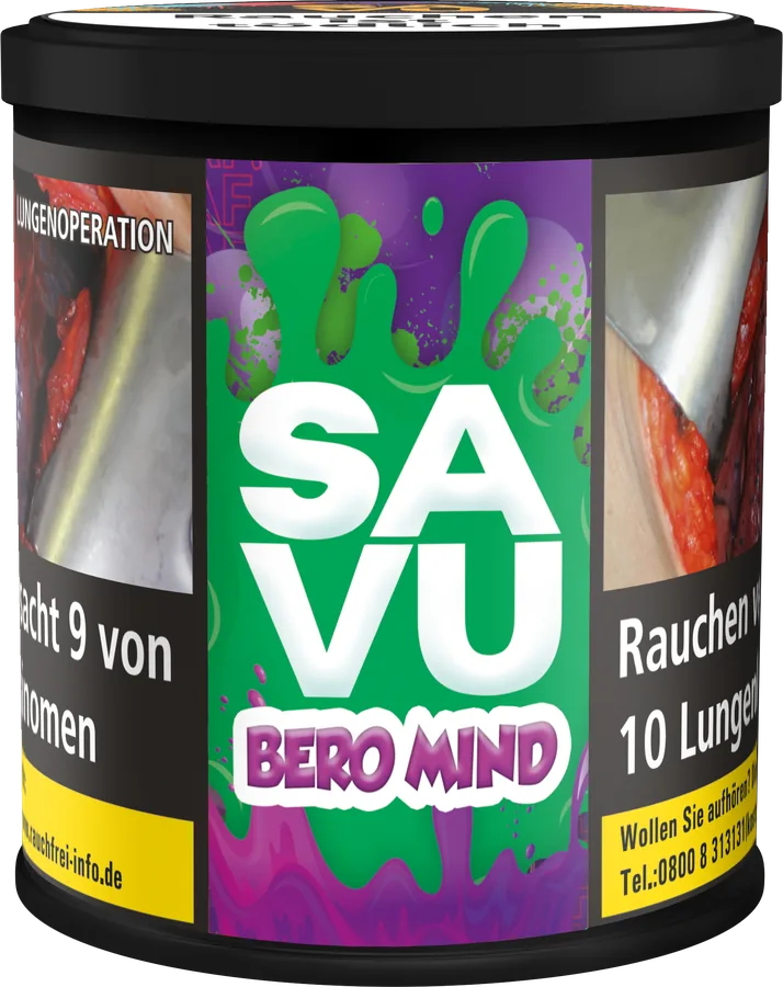 SAVU Bero Mind 200 g SAVU Bero Mind Wasserpfeifentabak, 200-g-Dose