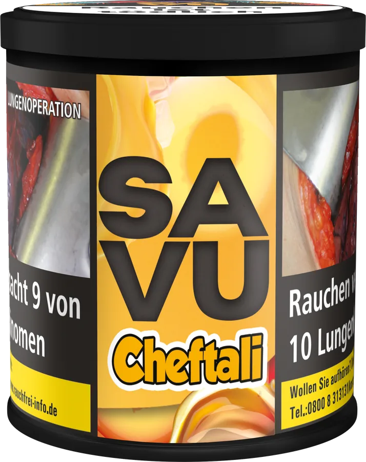 SAVU Cheftali 200 g SAVU Cheftali Wasserpfeifentabak, 200-g-Dose