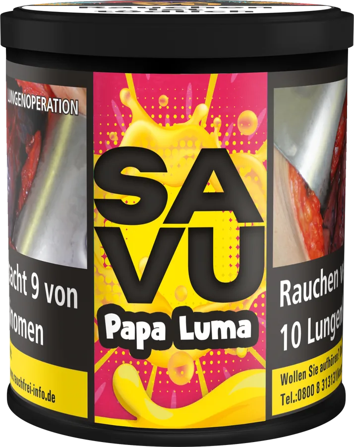 SAVU Papa Luma 200 g SAVU Papa Luma Wasserpfeifentabak, 200-g-Dose